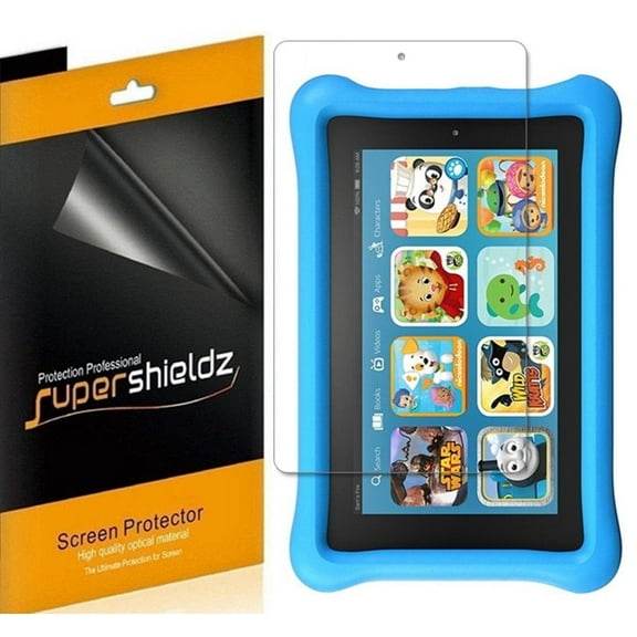 [3-pack] Supershieldz for Fire 7 / Fire 7 Kids / Fire 7 Kids Pro Tablet 7 inch (9th/7th Generation Only, 2019/2017 Release) Screen Protector, Anti-Bubble High Definition (HD) Clear Shield