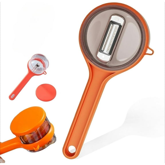 Fruit Peeler with Container, Box Storage Kitchen Peeler,2 in 1 Multifunctional Fruit and Vegetable Peeler,Ergonomic Non-slip Handle Stainless Steel Swivel for Kitchen