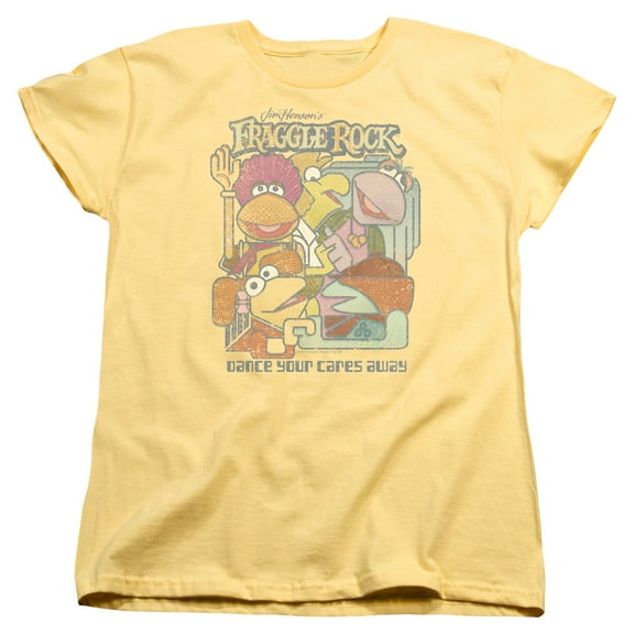 Fraggle Rock Fraggle Abstract S/S Women's T-Shirt Banana