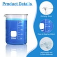 thumbnail image 3 of Glass Beakers Set, 5 Sizes - 10ml, 25ml, 50ml, 100ml, 250ml, 3.3 Borosilicate Beaker for Laboratories, Classrooms or Home, Griffin Low Form Lab Beakers, 3 of 6