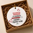 Install Loading Icon Technical Manager Christmas Ornament, Funny Loading Job Design Holiday ...