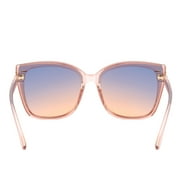 Piranha Eyewear Bloom Eco-Pact Sunglasses for Women with Blue to Peach Ombre Lens