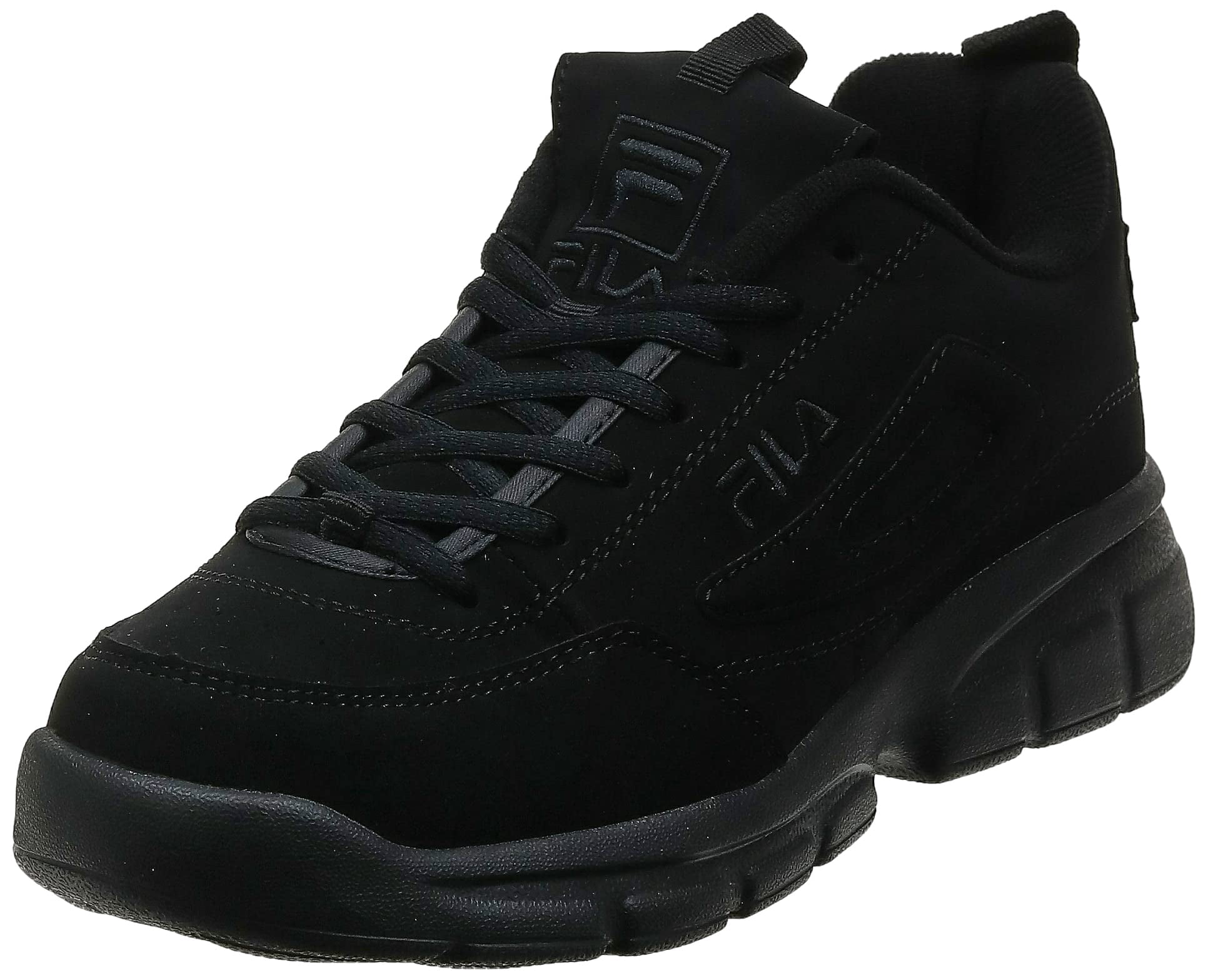 all black high top filas