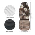 thumbnail image 6 of Jeiento Daisy Car Seat Cover for Front Seats Car Seat Protector Board Print Front Bucket Seat Covers Sotf High Back Driver Seat Cover Car Accessories Fit Most Cars Sedan SUVs Van Truck, 6 of 6