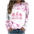 thumbnail image 2 of 50 % de Rabais Liquidation Chandail en Molleton Surdimensionné pour Femmes 2023 Mode Décontractée Manches Longues Col Rond Imprimé Chandail en Molleton Blouse, 2 of 5