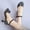 X-290Black, variant on YMNXA Big Kids Children Girls Sandals Soft Sole Non Closed Toe Thin Heeled High Heels Bow Design Fashion Dance Shoes For Wedding Birthday Party,Black,7-8 Years