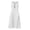 White, variant on HBBIKVI Decorative Button Dress for Women Summer Sleeveless A-Line Midi Dress with Scoop Neckline,Three Front Buttons,and Side Pockets for Casual Summer Days