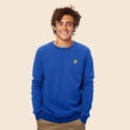 thumbnail image 3 of Dalix Taco Embroidered Fleece Crewneck Long Sleeve Sweatshirt Mens in True Royal M Medium, 3 of 5