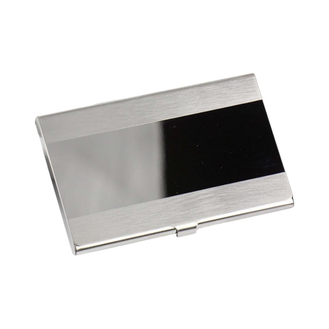 Caso de tarjeta de metal de bolsillo de bolsillo de tarjetas de negocios, regalo creativo de regalo PRÁCTICO para hombres/mujeres Tarjetas de nombre Estilo B