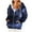 07# Dark Blue, variant on skpabo Zip Up Hoodies for Women Fashion Floral Print Sweatshirts Long Sleeve Hooded Pullover Top Soft Stretchable Comfortable Plus Size Outerwear with Pockets S-3XL
