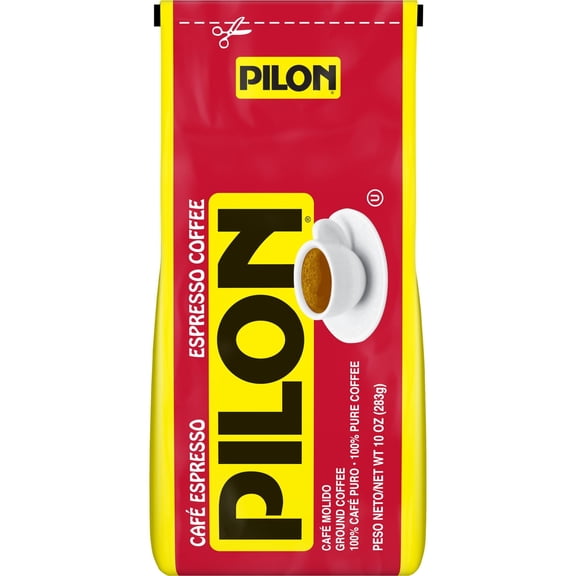 (2 Pack) Pilon Espresso Coffee Cafe Molido Ground Coffee, 10.0 OZ