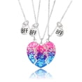 thumbnail image 1 of 3 piezas lindo medio corazón roto koala aguacate collar pulsera para mejor amiga mujeres niña hombres niño corazón dividido para siempre amistad regalos amor, 1 of 5