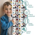 thumbnail image 3 of Blackout Kids Curtains,Cartoon Tractors Barns White Pattern Childrens Insulated Curtains Set Of 2,Bedroom Essentials,Toddler Room Decor 42"x54", 3 of 5
