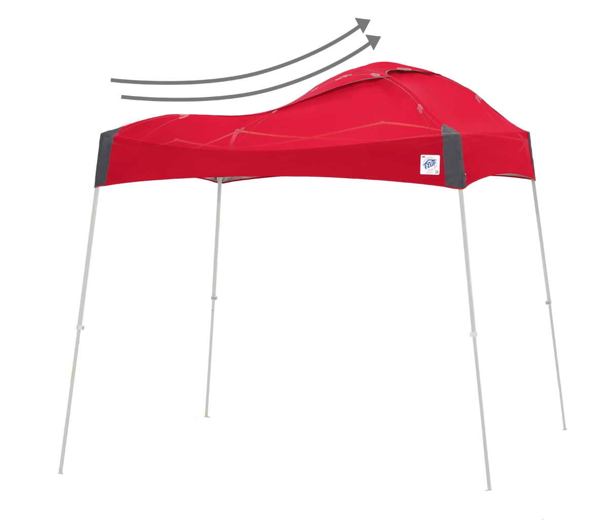 E-Z Up® Dome® Instant Shelter®, Outdoor Vented Shelter Canopy 10' x 10', Red
