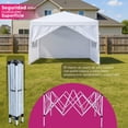 thumbnail image 3 of Toldo Carpa Plegable 3x3 Blanco Reforzado Impermeable Con Paredes, 3 of 6