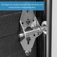 thumbnail image 4 of Raindrops 2Ud Bisagras Para Puerta De Resistente En Material De Hierro Plateado, 4 of 5