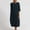 Navy, variant on Azrian Womens Plus Size Dresses Fashion Round Neck Loose Short Sleeve Solid Mid-Calf Long Dress