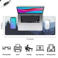 thumbnail image 5 of Forest Background Pattern Mouse Mat - Extended Desk Pad Ideal for Gaming, Non-Slip Rubber Mice Pads with Stitched Edges - XXL Size - 31.5 x 11.8 Inches, 5 of 7
