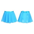 thumbnail image 5 of TiaoBug Kids Girls Lightweight Solid Chiffon Wrap Dance Skirt with Waist Tie Ballet Dance Training Skirts 4-12, 5 of 5