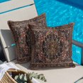 thumbnail image 6 of Retro Flower Throw Pillow Cover Art Carving Textures in Egyptian Style Cotton Linen Cushion Cover Throw Pillow Case with Invisible Zipper for Couch Sofa Bed Chair Car 20x20 Inch, 6 of 14