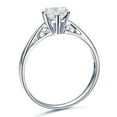 thumbnail image 3 of Gleaming Solitaire Diamond ring 0.33 Carat Princess Cut Diamond on 10k Gold, 3 of 4