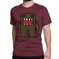 thumbnail image 1 of Camiseta de regreso a clases para hombre y mujer, con dibujos animados de Domo Kun marrón, divertidas camisetas de cuello redondo, de algodón, talla grande., 1 of 7