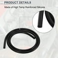 thumbnail image 6 of 1 Pcs Universal Silicone Vacuum Tubing Hose High Temperature 3.3FT 1/8" 3mm ID 3mm Thickness Automotive Vacuum Line 130PSI Max Pressure Black Silicone, 6 of 7