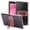 Pink, variant on Sanwo Matte Shockproof Case for Tab A 8.0 (2019) T290 / T295, Lightweight Protective Cover with Dual-Stand Kickstand, Raised Edge Screen Camera Guard, Clear