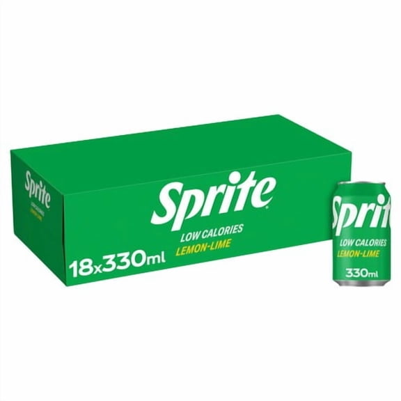 Sprite 18 x 330ml, British Import (Pack of 2)