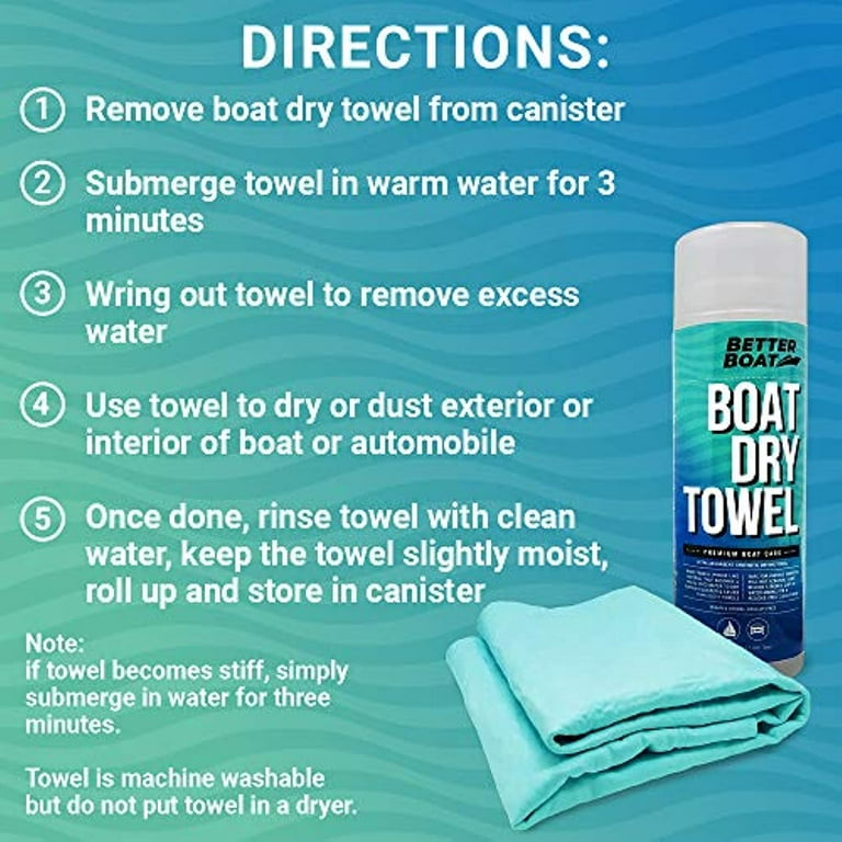 Captains Preferred Products Shammy Drying Towel - Boats, Cars, Airplanes