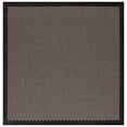 thumbnail image 2 of Safavieh Beach House Maryam Bordered Indoor/Outdoor Area Rug, Black/Beige, 6'7" x 6'7" Square, 2 of 6