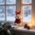 thumbnail image 5 of Dalxymotic Christmas Dog Hanging Ornament, Cute Puppy Xmas Hanging Pendant, Festive Themed Hang Tag Decor, Seasonal Decorative Dangler for Home, Indoor, Party, Tree, Mantel, 5 of 6
