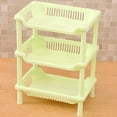 thumbnail image 1 of Home Supplies 3 Layers Bathroom Standing Shelf Bathroom Stand PP Land Installation Bathroom Rack Storage Shelves For Bathroom KitchenGreen Tetragonum, 1 of 2