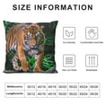 thumbnail image 5 of Shangniulu Pillowcases Striped Forest Art Print Pillow Case Decorative Throw Pillow Cover for Home Sofa Office White, 5 of 5