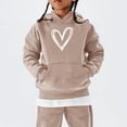 thumbnail image 2 of YunPes Girls' Sweatshirts Winter Children's Retro Print Sweatshirts Long Sleeves Comfortable and Cute Sweatshirts Hoodie for Teen Boys, 2 of 6