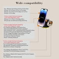 thumbnail image 4 of 4 in 1 Wireless Charger Station Foldable Magnetic Charger Dock for iPhone 15 14 13 12 Samsung Galaxy S24 S23 S22 AirPods iWatch 9 8 7 6 Ultra Galaxy Watch serial, 4 of 13