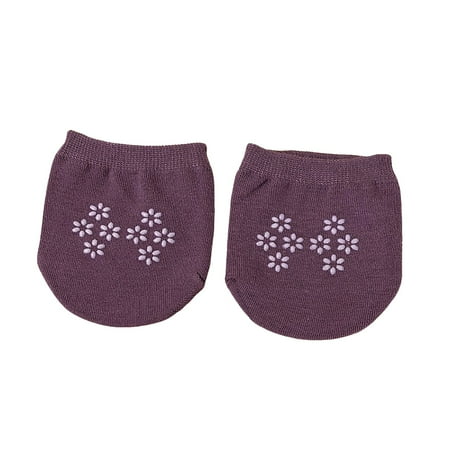 YHGFVOKJ Socks for Women No Show Liner Half Socks Seamless Non Slip Grip Socks Breathable Cotton for High Heels Sandals Sports Shoes Running Socks Womens Dark Purple One Size