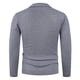 thumbnail image 4 of pstuiky camisa de manga larga para hombre, Suéter de punto de manga larga con media cremallera y cuello informal de color liso para hombre top de hombre xxxl, 4 of 4