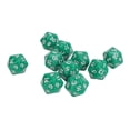 thumbnail image 1 of 10PCS Polyhedral  Set, Plastic, Clear Numbers D & D  Set, Lightweight Portable, with Velvet Storage Bag for Role Playing Table Games, 1 of 7