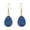 Dark Blue, variant on 10 Pairs Fashion Women Water Drop Drusy Dangle Hook Earrings Unique Party Jewelry Gift,Lake Blue