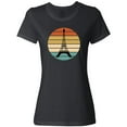 thumbnail image 3 of Inktastic Paris Eiffel Tower Retro Sunset Women's T-Shirt, 3 of 5