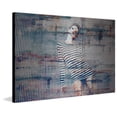 thumbnail image 3 of Sexy Stripes Painting Print on Brushed Aluminum, 3 of 5