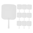 thumbnail image 5 of Amosfun 10pcs Wedding Sublimation Blanks Paddle Fan White DIY Blank Fans for Friends and Families, 5 of 8