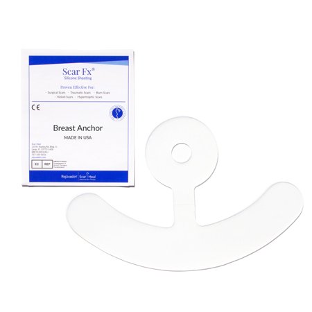 Rejuvaskin Scar Fx Silicone Sheeting - Breast Anchor - Single Sheet - 100%