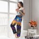 thumbnail image 5 of Fotbe Cosmic Irises At Twilight Pantalones de Pijama para Mujer, Pantalones de Dormir, Pantalones Pj con Cordón y Bolsillos-Large, 5 of 6