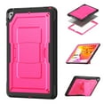 thumbnail image 2 of ELEHOLD Rugged Case with Pencil Holder For iPad 9th/8th/7th Generation, Built-in Kickstand Double-Layer Protection Full-Body Shockproof Cover For iPad 9th/8th/7th Generation,Rose, 2 of 11