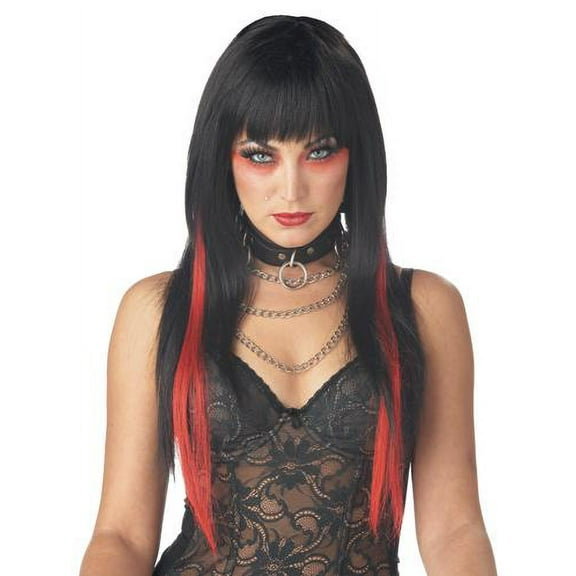 Chopstix Black/Red Costume Wig