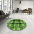 thumbnail image 3 of Ahgly Company Indoor Square Patterned Emerald Green Area Rugs, 6' Square, 3 of 6