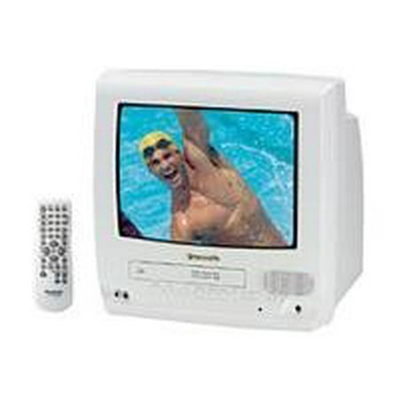 Panasonic PV-C1332W - 13" Diagonal Class CRT TV - with built-in VCR - white