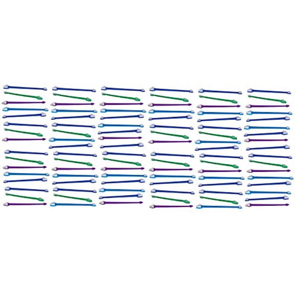 MPP Brosses à Dents Double Extrémité pour Chiens et Chats Santé Bucco-Dentaire Couleur et Quantité (Couleur Assortie - Lot de 100)